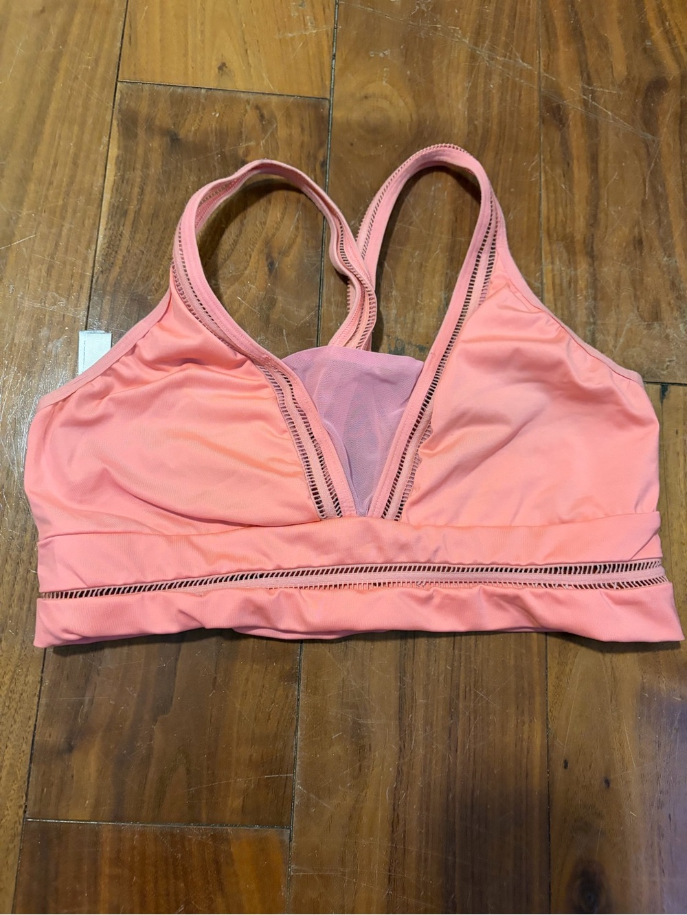 VS Coral Pink V-Neck Sport Bra